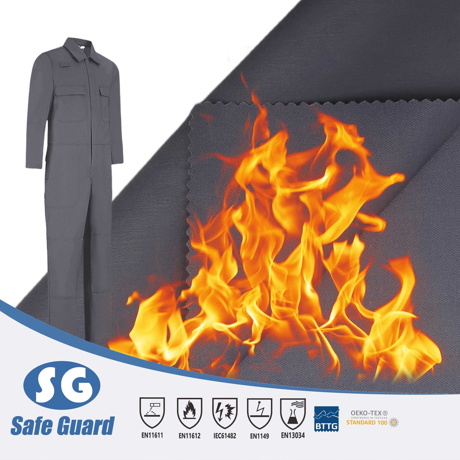 D59 100% Cotton 305GSM FR fabric