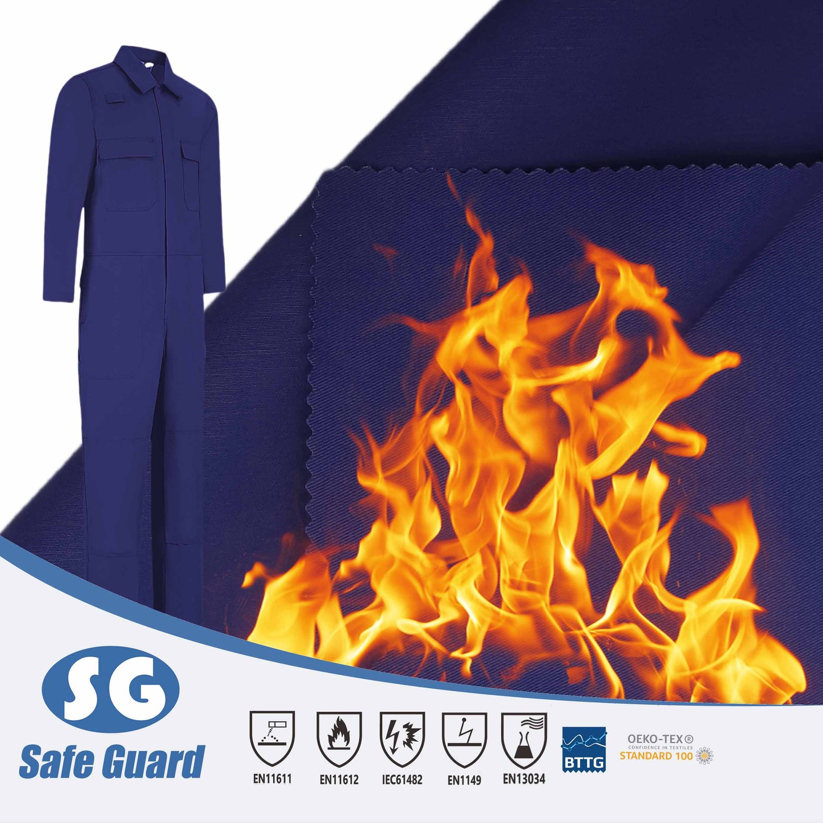 D59 100% Cotton 305GSM FR fabric